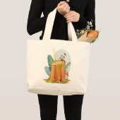 Simple Everyday Tote Bag – Reusable & Stylish ラージトートバッグ (正面(商品))