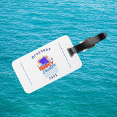 Simple Family Cruise Blue Personalize ラゲッジタグ