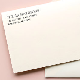 Simple Family Name Return Address セルフインキングスタンプ