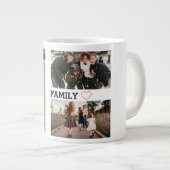 Simple Family Three Photo ジャンボコーヒーマグカップ (正面右)