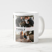 Simple Family Three Photo ジャンボコーヒーマグカップ (正面右)