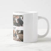 Simple Family Three Photo ジャンボコーヒーマグカップ (右)