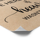Simple Faux Kraft If Heaven Wasn't So Far Away ポスター (角)