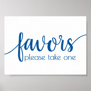 Simple Favors French Blue Wedding Party Event ポスター