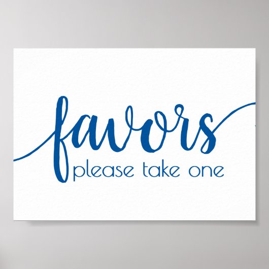 Simple Favors | French Blue Wedding Party Event ポスター (正面)