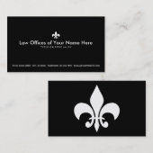 simple fleur de lysの法律事務所 名刺 (正面/裏面)