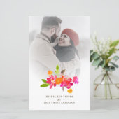 Simple Floral Garland Romantic Photo Wedding (スタンド正面)