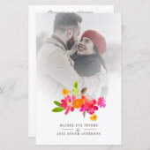 Simple Floral Garland Romantic Photo Wedding (正面/裏面)