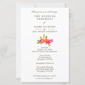 Simple Floral Garland Romantic Photo Wedding (裏面)