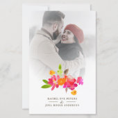 Simple Floral Garland Romantic Photo Wedding (正面)