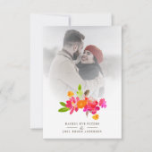 Simple Floral Garland Romantic Photo Wedding (正面)