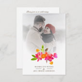 Simple Floral Garland Romantic Photo Wedding (正面/裏面)