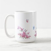 Simple Flower Design Mug コーヒーマグカップ (左)