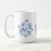 Simple Flower Design Mug コーヒーマグカップ (左)