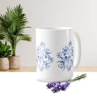 Simple Flower Design Mug コーヒーマグカップ