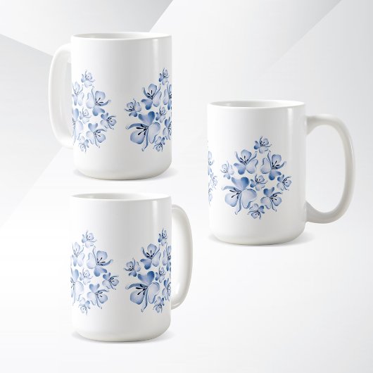 Simple Flower Design Mug コーヒーマグカップ