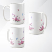 Simple Flower Design Mug コーヒーマグカップ