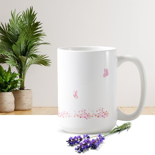 Simple Flower Design Mug コーヒーマグカップ