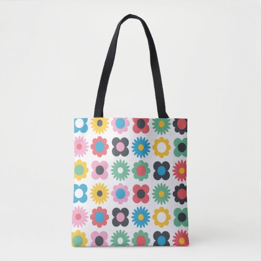 Simple flower seamless pattern design. Scandinavia トートバッグ (正面)