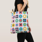 Simple flower seamless pattern design. Scandinavia トートバッグ (クローズアップ)