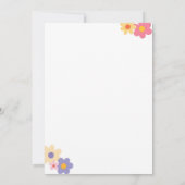 Simple Flowers サンキューカード (裏面)