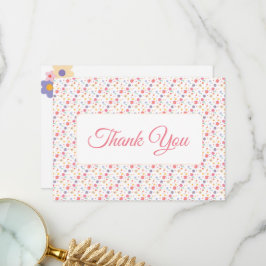 Simple Flowers サンキューカード