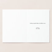 Simple Foil Christmas Card 箔カード (内部)