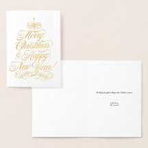 Simple Foil Christmas Card