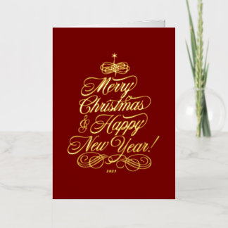 Simple Foil Christmas Card 箔グリーティングカード