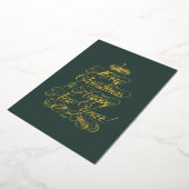 Simple Foil Christmas Card in Green 箔シーズンカード (回転した状態)