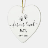 Simple Forever Loved Pet  セラミックオーナメント (左)
