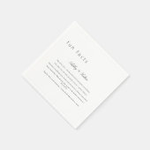 Simple Fun Facts About The Newlyweds Wedding  スタンダードカクテルナプキン (角)