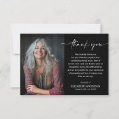 Simple Funeral Photo サンキューカード (正面)