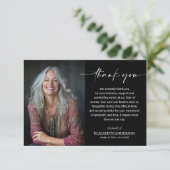 Simple Funeral Photo サンキューカード (スタンド正面)