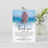 Simple Funeral Photo サンキューカード (スタンド正面)