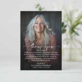 Simple Funeral Photo サンキューカード (スタンド正面)