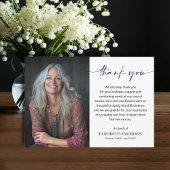 Simple Funeral Photo サンキューカード