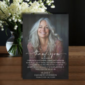 Simple Funeral Photo サンキューカード
