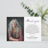 Simple Funeral Photo サンキューカード (スタンド正面)