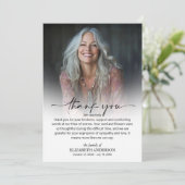 Simple Funeral Photo サンキューカード (スタンド正面)