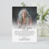 Simple Funeral Photo サンキューカード (スタンド正面)