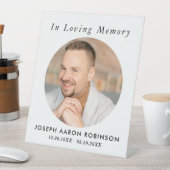 Simple Funeral Photo Modern Memorial Keepsake 台座サイン (インサイチュ)