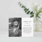Simple Funeral Photo Sympathy サンキューカード (スタンド正面)