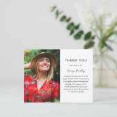 Simple Funeral Photo Sympathy サンキューカード (スタンド正面)