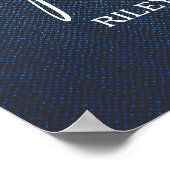 Simple Funeral Photo Sympathy Memorial ポスター (角)