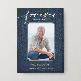 Simple Funeral Photo Sympathy Memorial 缶バッジ