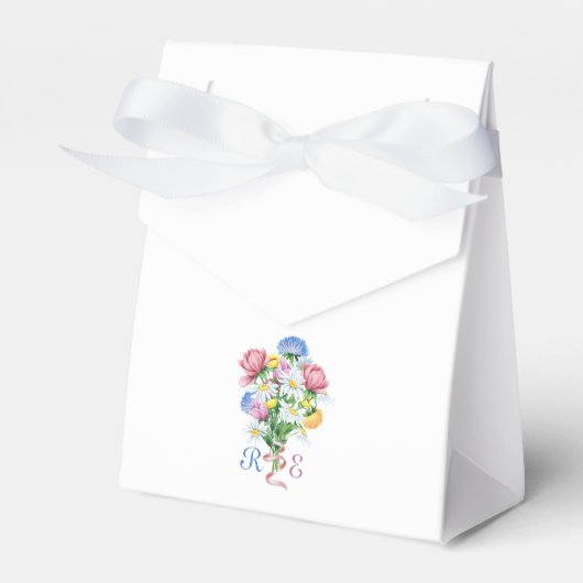 Simple Garden Spring Daisy Wildflower Minimal  フェイバーボックス (正面サイド)