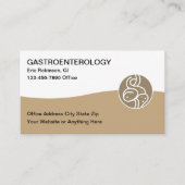 Simple Gastroenterologist Medical Business Cards 名刺 (正面)
