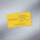 Simple Generic Yellow Business Card マグネット名刺 (インサイチュ)