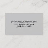 Simple geometric blue and gray 名刺 (裏面)